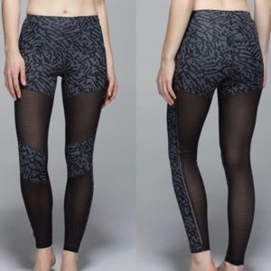 LULULEMON Hot to Street Pant Mesh Leggings SZ 6
